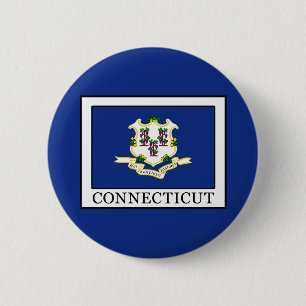 Badge Rond 5 Cm Connecticut