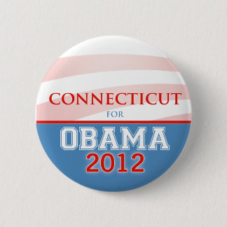 Badge Rond 5 Cm CONNECTICUT pour Obama 2012