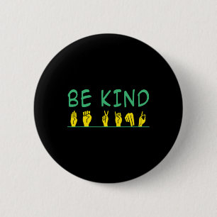 Badge Rond 5 Cm Conscience bienveillante Anti-intimidation Langue