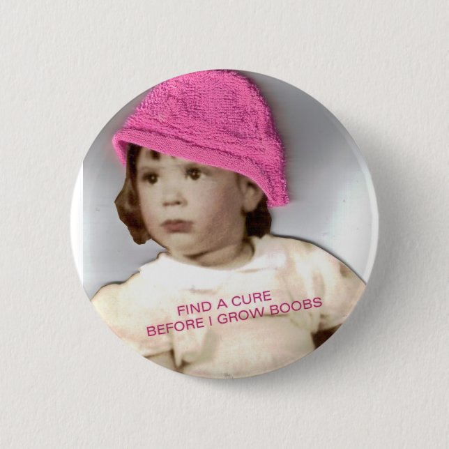 Badge Rond 5 Cm Conscience de Cancer (Devant)