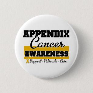 Badge Rond 5 Cm Conscience de Cancer d'annexe