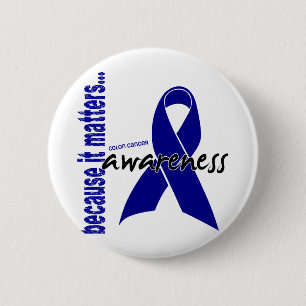 Badge Rond 5 Cm Conscience de cancer du colon
