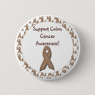 Badge Rond 5 Cm Conscience de cancer du colon de soutien !