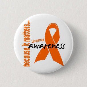 Badge Rond 5 Cm Conscience de leucémie