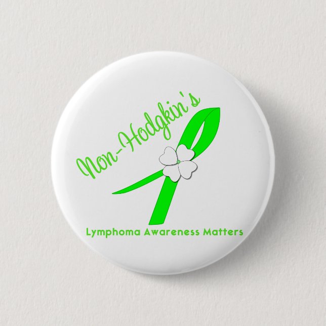 BADGE ROND 5 CM CONSCIENCE DE LYMPHOME DE NON-HODGKINS (Devant)