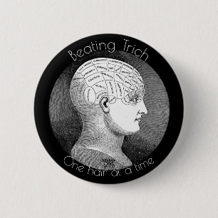 Badge Rond 5 Cm Conscience de Trich de Trichotillomania/