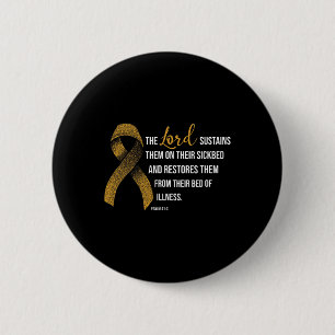 Badge Rond 5 Cm Conscience du cancer de l'enfance foi Don chrétien
