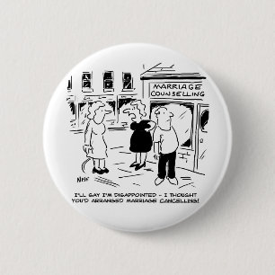 Badge Rond 5 Cm Conseil matrimonial, pas annuler