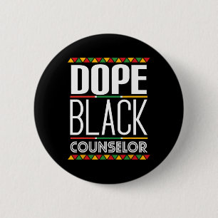 Badge Rond 5 Cm Conseil noir de drogue Mois de l'histoire noire