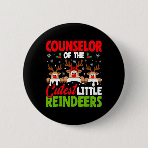 Badge Rond 5 Cm Conseiller Du Comte De Noël Des Rennes Les Plus Cu