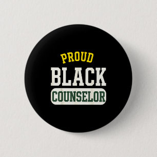 Badge Rond 5 Cm Conseiller noir fier Éduqué Motivé Mélanisé