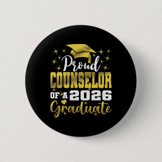 Badge Rond 5 Cm Conseiller Super Fier De Diplômé Senior De 2026