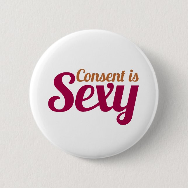 Badge Rond 5 Cm Consentir (Devant)