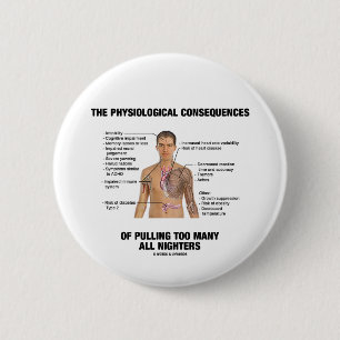 Badge Rond 5 Cm Conséquences physiologiques tirant tout le
