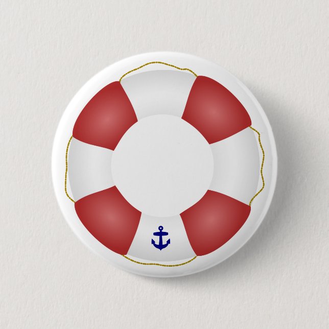 Badge Rond 5 Cm Conservateur de vie nautique (Devant)