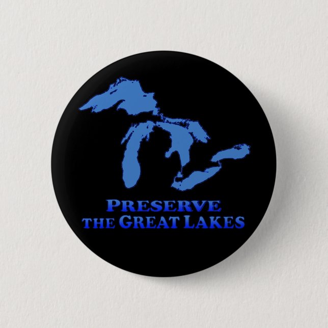 Badge Rond 5 Cm Conserve Great Lakes - bouton rond (Devant)