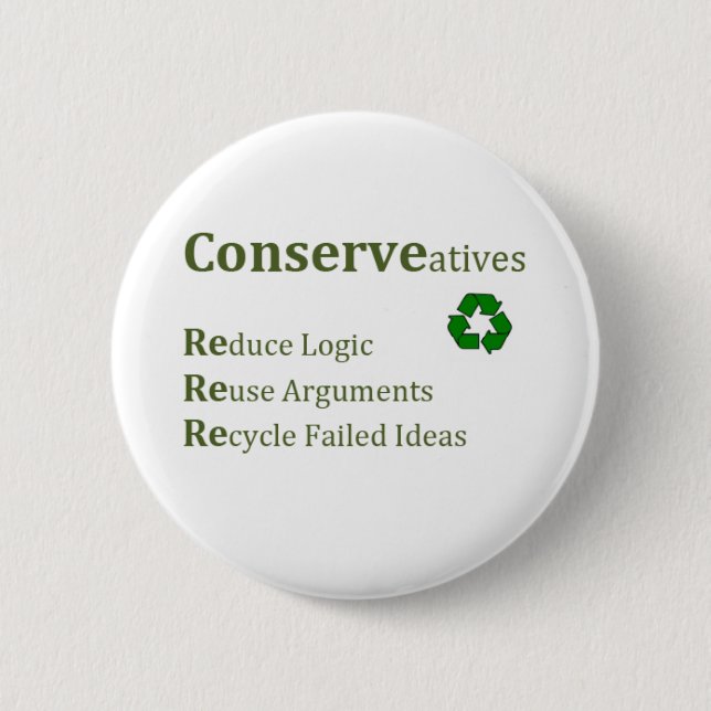 Badge Rond 5 Cm Conserveatives (Devant)