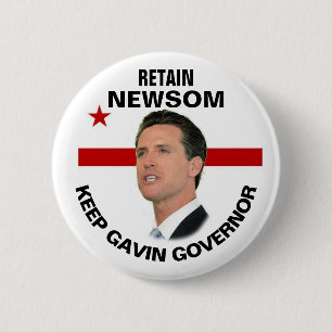 Badge Rond 5 Cm Conserver Gavin Newsom en 2021