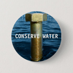 Badge Rond 5 Cm Conserver l'insigne d'eau