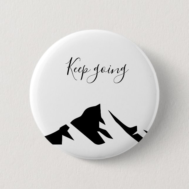 Badge Rond 5 Cm Conserver Noir Moderne En Simple (Devant)