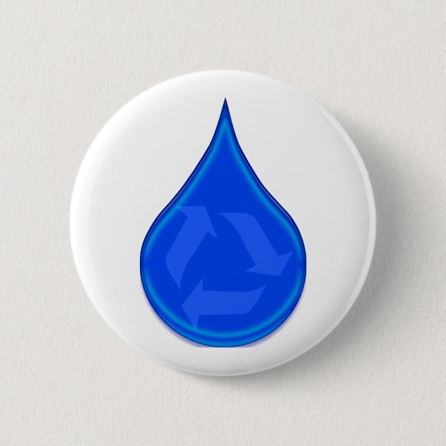 Badge Rond 5 Cm Conservez et sauvez l'eau (Devant)