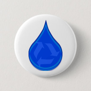 Badge Rond 5 Cm Conservez et sauvez l'eau