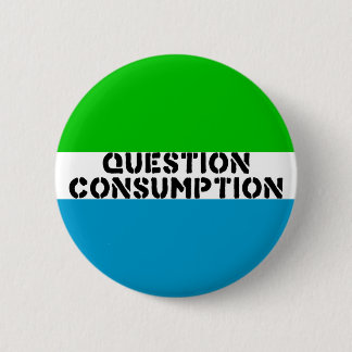 Badge Rond 5 Cm Consommation de question de BOUTON