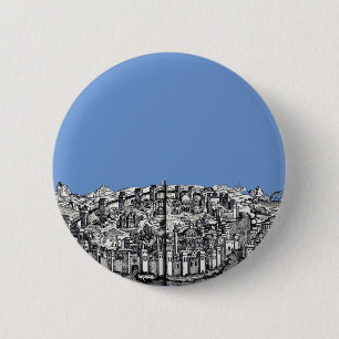 Badge Rond 5 Cm Constantinople capitale de l'Empire romain