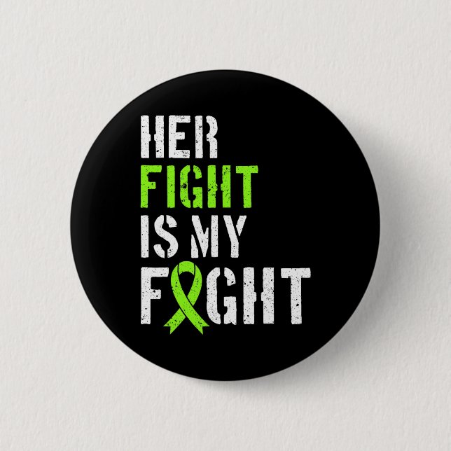 Badge Rond 5 Cm Constater que son combat est mon soutien de combat (Devant)