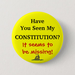 Badge Rond 5 Cm Constitution perdue