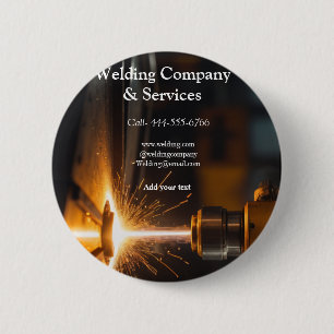 Badge Rond 5 Cm Construction du contrat de soudure ajouter nom con