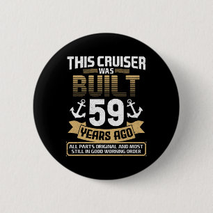 Badge Rond 5 Cm Construit il y a 59 ans Vintage 59 ans 59e anniver