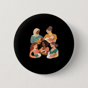 Badge Rond 5 Cm Consultante en allaitement et lactation féminine N