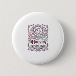 Badge Rond 5 Cm Conte de fées licorne sabots Création Merch Origin