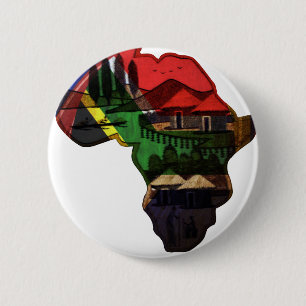 Badge Rond 5 Cm continent africain