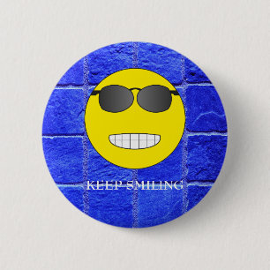 Badge Rond 5 Cm Continuez à sourire