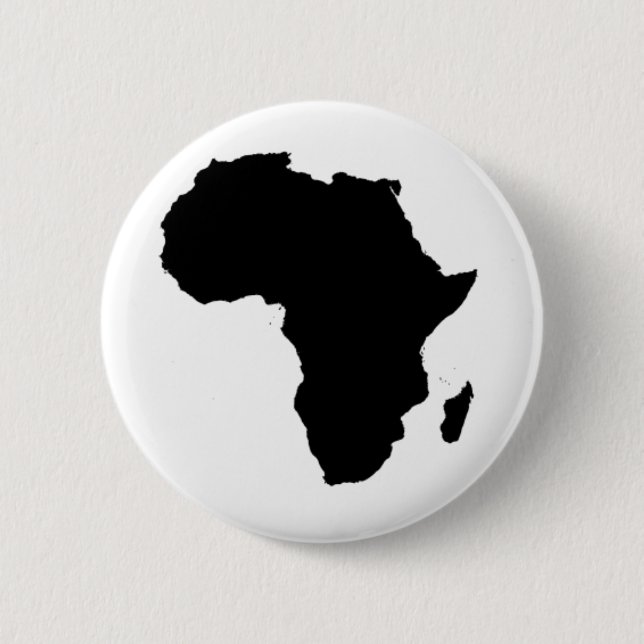 Badge Rond 5 Cm Contour de l'Afrique (Devant)