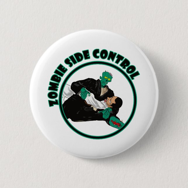 Badge Rond 5 Cm Contrôle latéral de zombi (Devant)