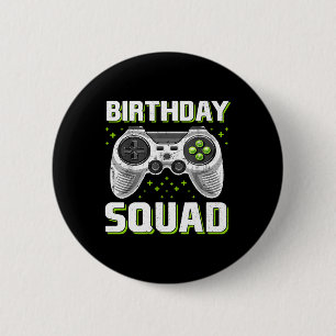 Badge Rond 5 Cm Contrôleur De Jeu Vidéo Squad Pour Les Garçons Gam
