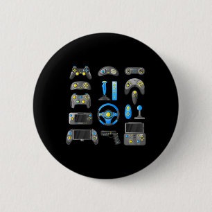 Badge Rond 5 Cm Contrôleur Game Contrôle Toutes Les Choses Jeu Vid