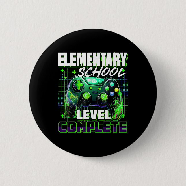 Badge Rond 5 Cm Contrôleur Niveau élémentaire de l'école complète (Devant)