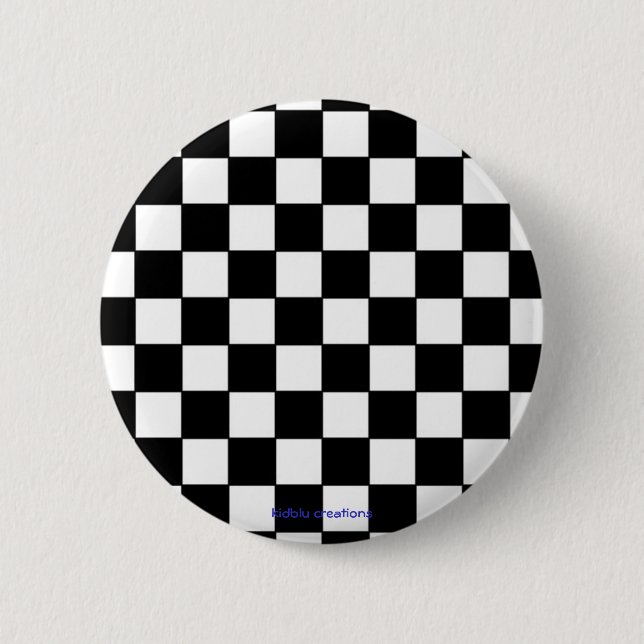Badge Rond 5 Cm contrôleurs noirs et blancs de bouton - (Devant)