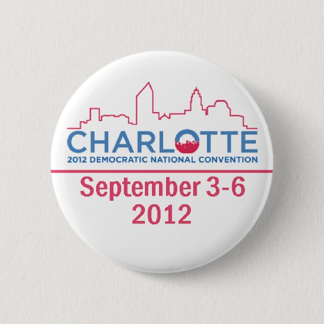 Badge Rond 5 Cm Convention DNC (Devant)