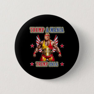 Badge Rond 5 Cm Convention républicaine drôle de lutte Trump Trump