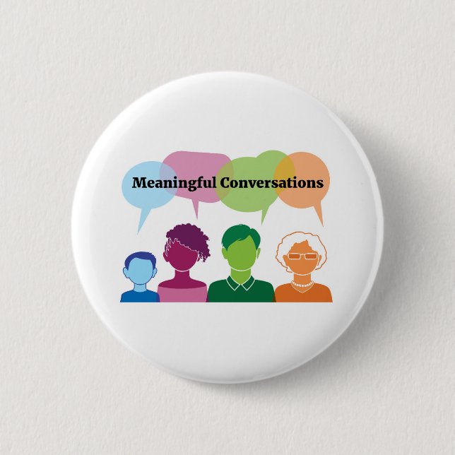 Badge Rond 5 Cm Conversations significatives (Devant)