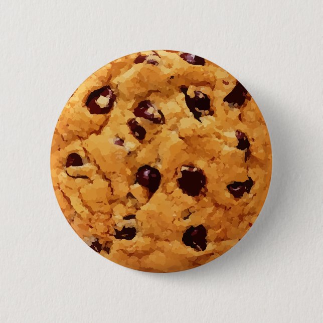 Badge Rond 5 Cm Cookie à chips au chocolat (Devant)
