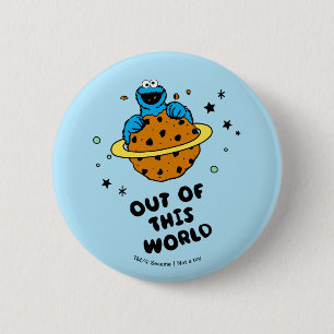 Badge Rond 5 Cm Cookie Monster Hors de ce monde