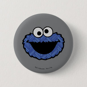 Badge Rond 5 Cm Cookie Monster   Nostalgie des années 80