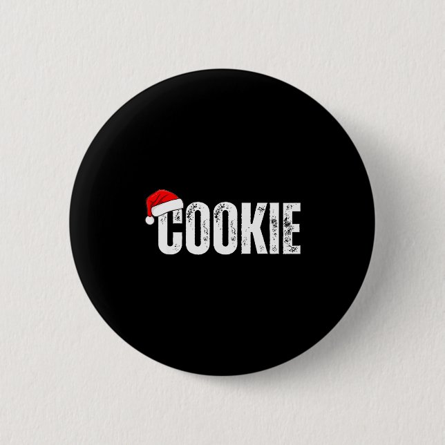 Badge Rond 5 Cm Cookie Taster Cookie Christmas Matching Couple  (Devant)