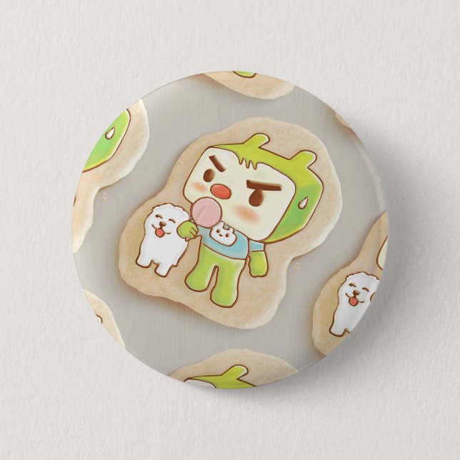 Badge Rond 5 Cm Cookies de givrage XiaoTieJun (Devant)